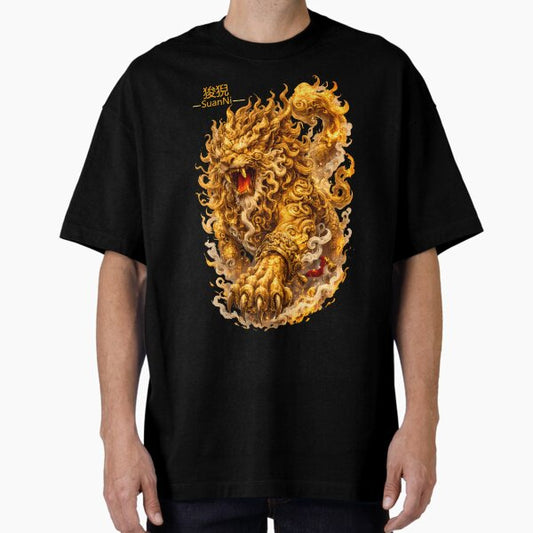 Suanni Chinese Mythical Lion Guardian T-Shirt