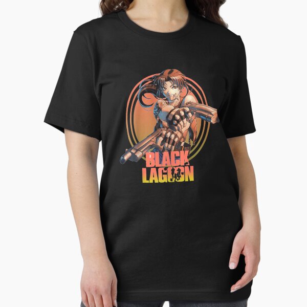 White and Black Arts Lagoons Anime Japanese Manga Series T-Shirt