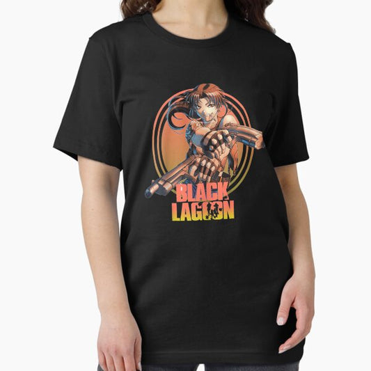 White and Black Arts Lagoons Anime Japanese Manga Series T-Shirt