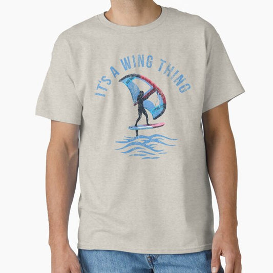 It's a wing thing Vintage Wing Foil Wing Surf Wingfoiler Wingsurfer T-Shirt