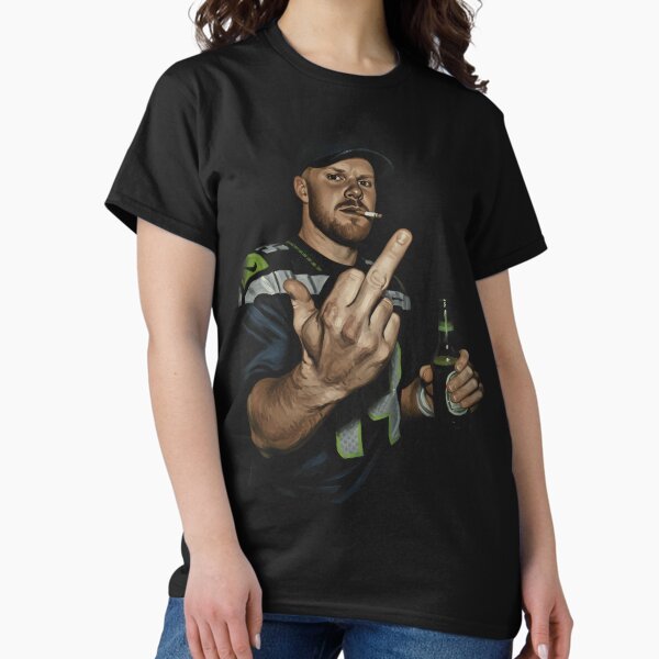 Meme Sam darnold Middle Finge bLACK 90s White T-Shirt