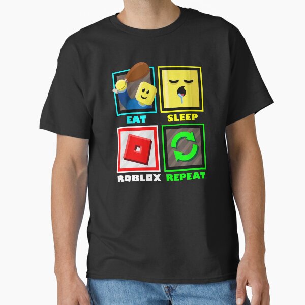 Eat Sleep Roblox Repeat Roblox Funny Gamer Design T-Shirt