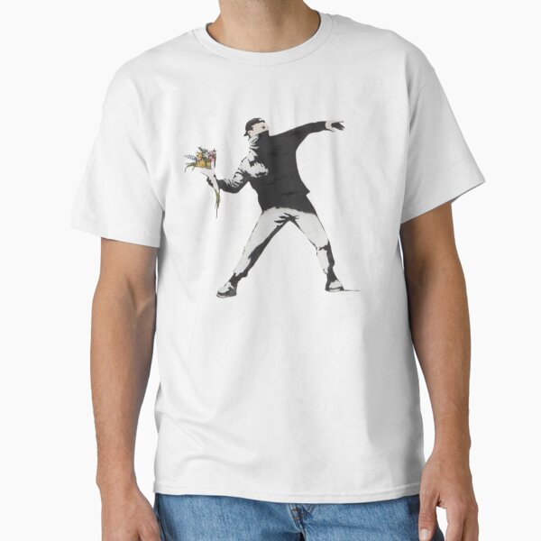Banksy- Rage Flower T-Shirt