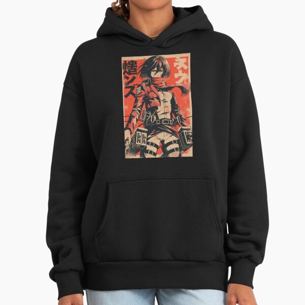 Mikasa Vintage Grunge Orange Hoodie