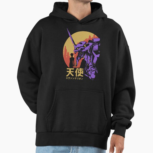 Neon Genesis Evangelion Retro Vintage Hoodie