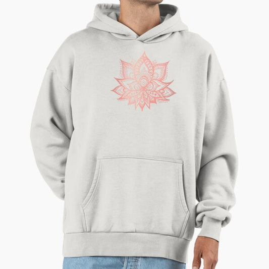 Rose Gold Pink Lotus Flower Hoodie