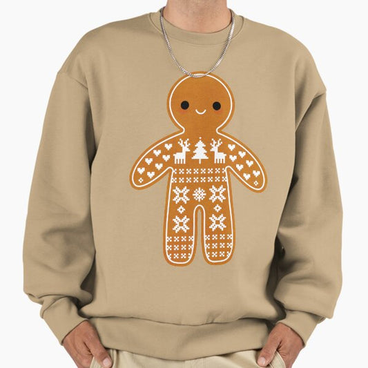 Sweater Pattern Gingerbread Cookie Sweatshirt