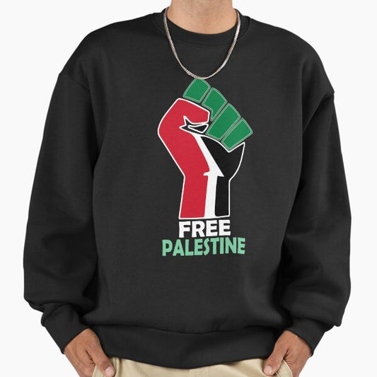 FREE PALESTINE, FREE GAZA PALESTINE FLAG ARABIC Sweatshirt