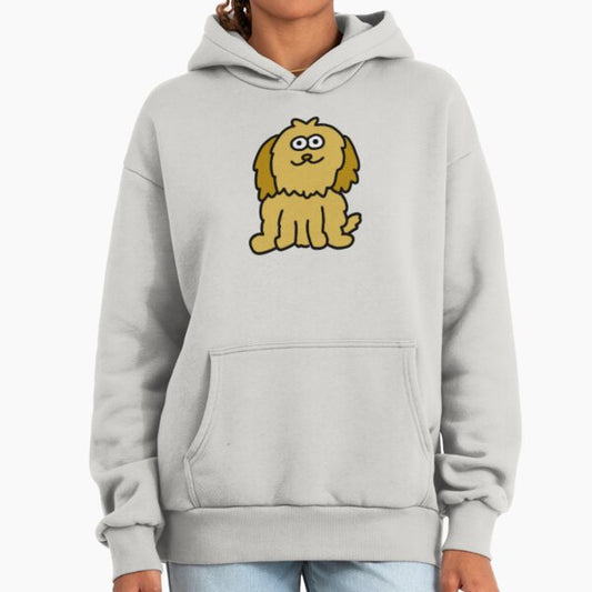 Cute Mixed Breed Dog Illustration Hoodie
