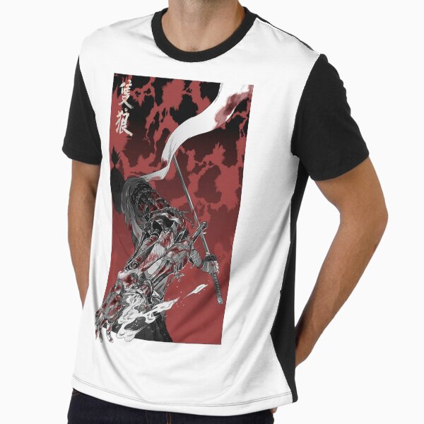 Wolf with katana sekiro Graphic T-Shirt