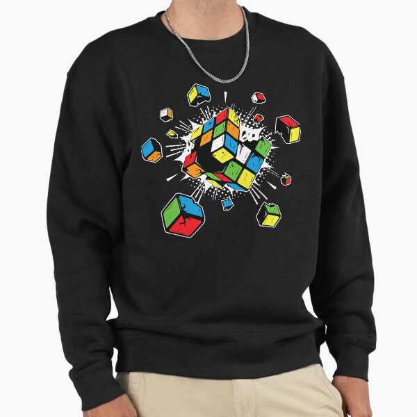 Exploding Cube Speed Cubing Puzzle Master Sweatshirt
