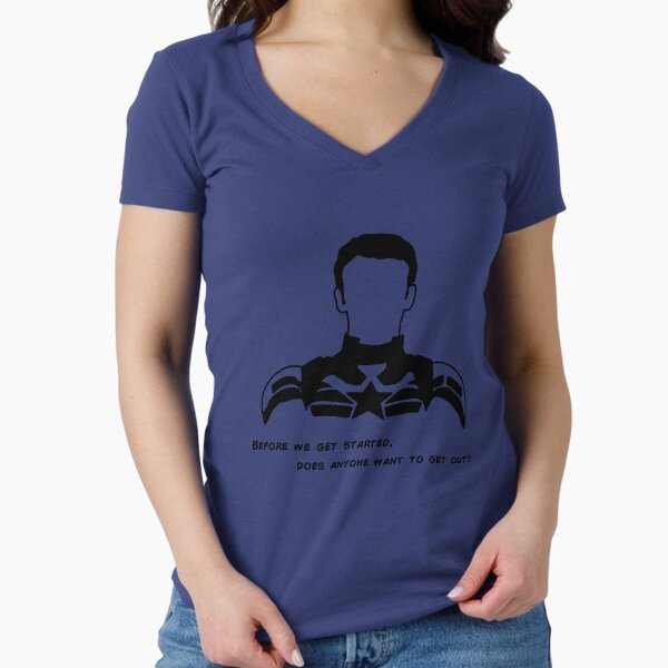 Before we get started... Fitted V-Neck T-Shirt