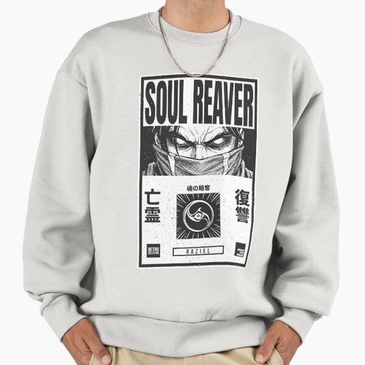 Raziel Soul Reaver - Retro Manga Style Sweatshirt