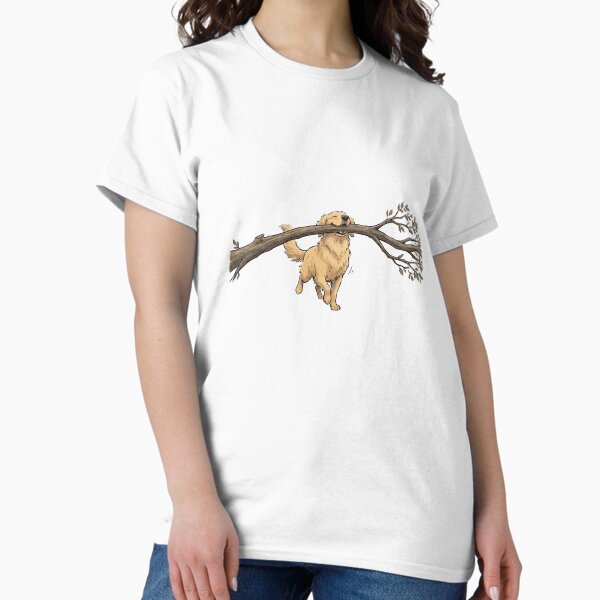 Branch Manager Funny Golden Retriever Stick T-Shirt