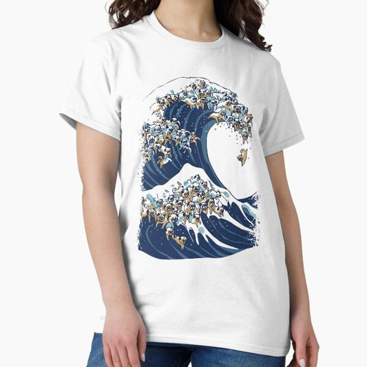 The Great Wave of Pug T-Shirt