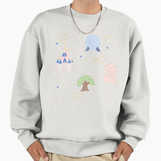 Four Magic Kingdoms Pattern Sweatshirt
