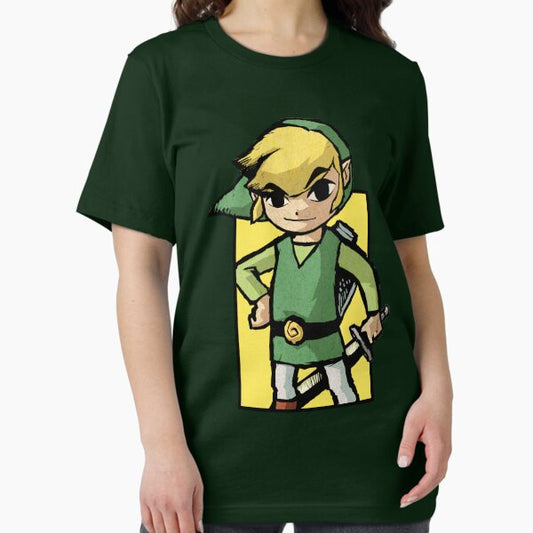 The Legend of Zelda: The Wind Waker Link Retro Hero Patch T-Shirt
