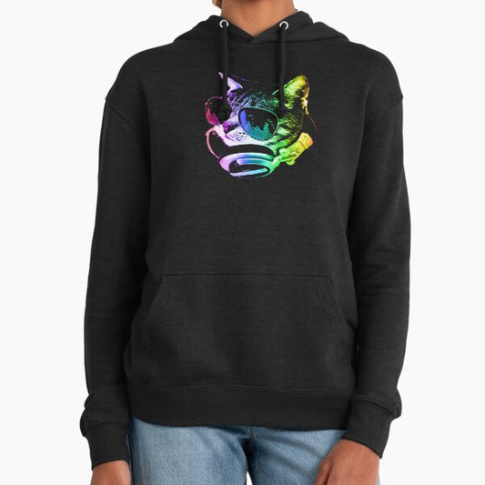 Rainbow Music Cat Hoodie
