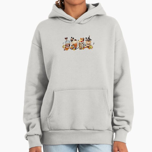 Fall Coffee, Cute Halloween Fall, Mouse Ears Coffee Lover, Pumpkin Spice Latte Drink Cup, PSL Lover, Thanksgiving Hoodie