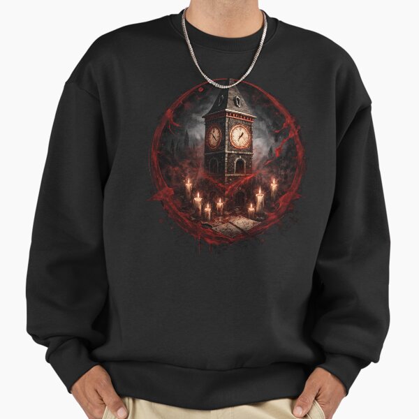 BOTC - A Blood splattered clocktower - The Ritual Hour Sweatshirt