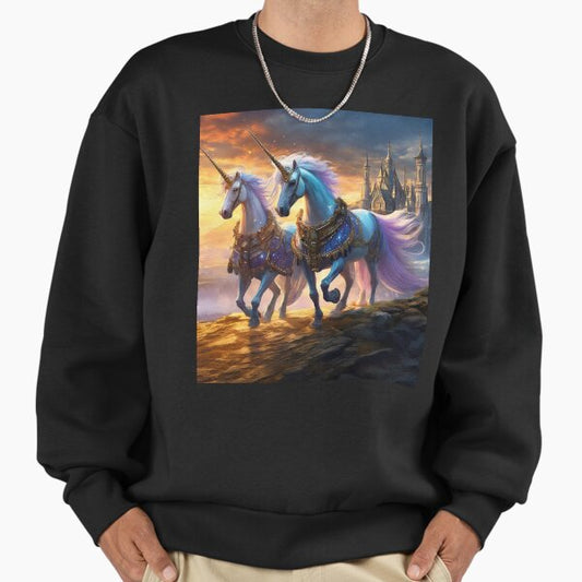 Unicorn Royalty Design By Rich AMeN Gill Sweatshirt