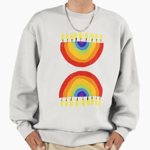 Rainbow Chanukiah Print Sweatshirt