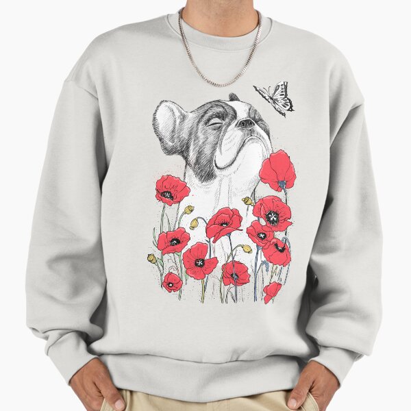 Pug in flowers Sweatshirt