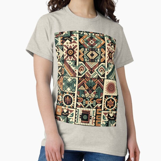 Ethnic pattern. Geometry. T-Shirt