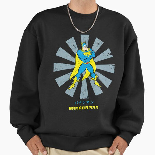 Bananaman Retro Japanese Sweatshirt