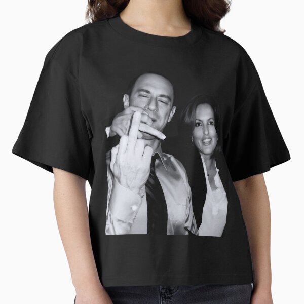 Elliot Stabler And Olivia Benson Actors and musicians giving the middle finger meme T-Shirt