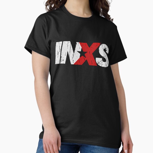 Inxs Logo Vintage Illustration T-Shirt
