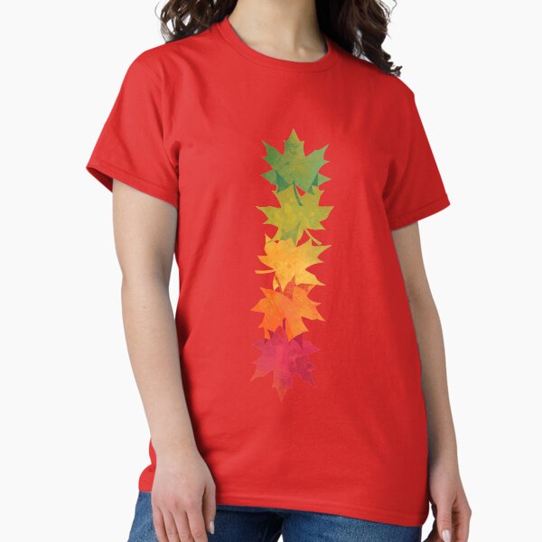 Falling Maple : Brown T-Shirt