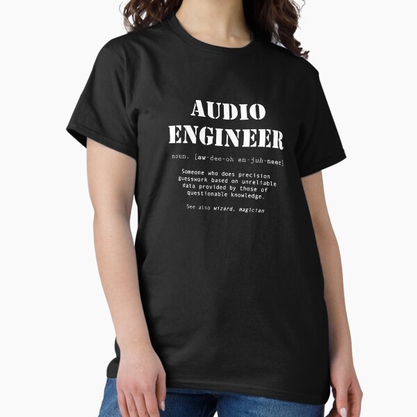 Funny Audio Engineer Dictionary Definition T-Shirt