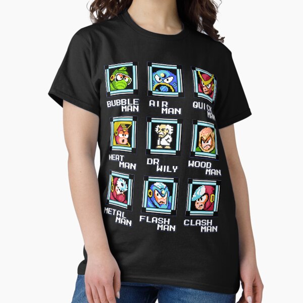 NES Retro Video Game Mega Man Bosses - Duvet, shirt, mug, sweater T-Shirt