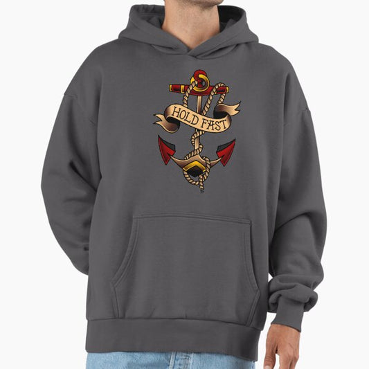 Salty-Dog American Traditional Hold Fast Anchor Hoodie