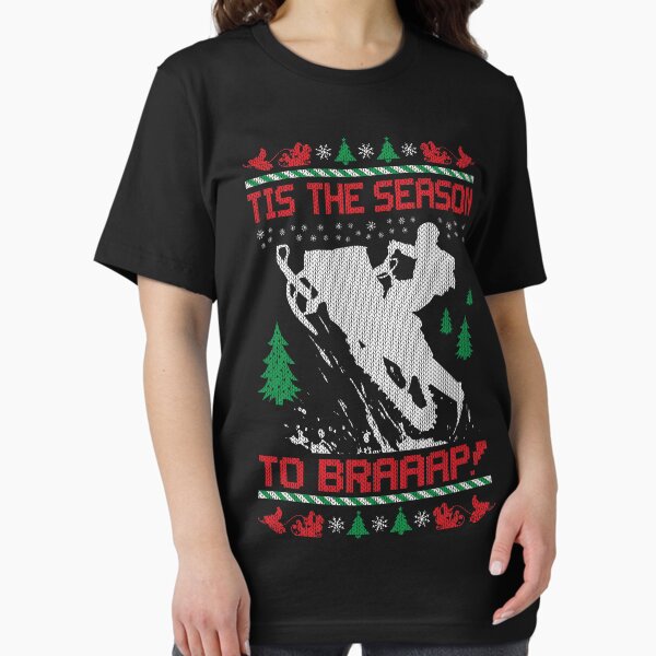 Christmas Snowmobile Ugly Season T-Shirt
