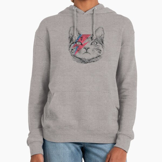 Ziggy Stardust Cat David Bowie Tee, WoAll Sizes Hoodie