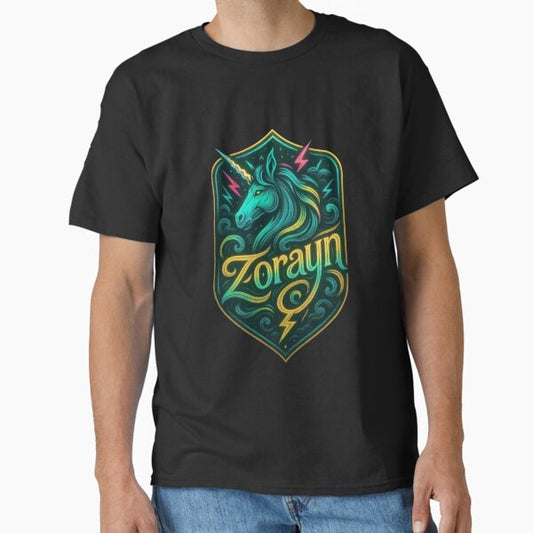 Zorayn The Unicorn – Legendary Unicorn, Magical Fantasy Horse, Mythical Creature, Enchanted Rainbow, Fairy Tale Magic T-Shirt