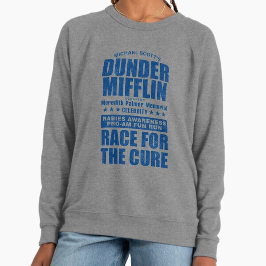 Dunder Mifflin Rabies Awareness Race for the Cure Lightweight Sweatshirt