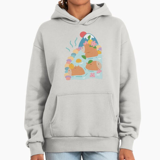 Japanese Capybara Hot Spring Hoodie