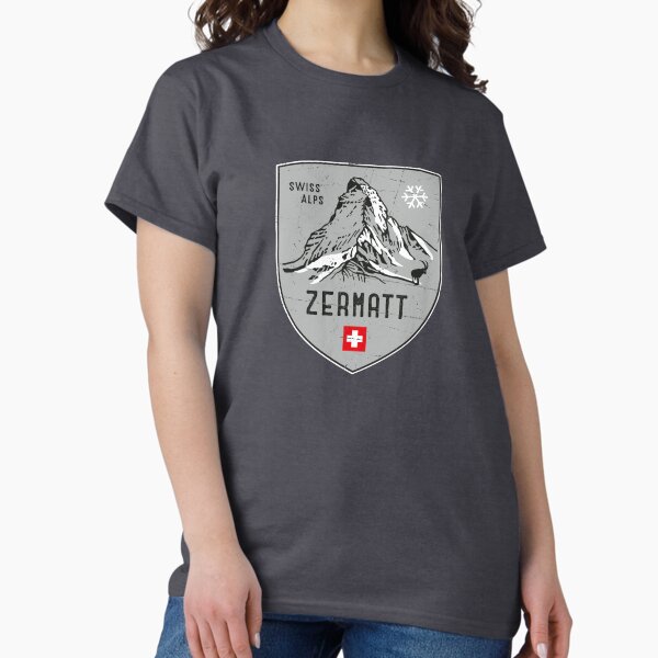 Zermatt Mountain Switzerland Emblem T-Shirt