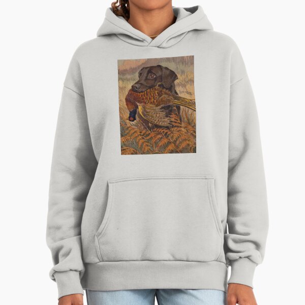 Vintage Chocolate Lab Hunting Hoodie