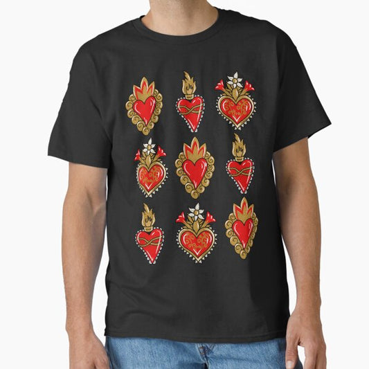 Sacred Heart Print T-Shirt