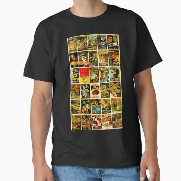 Vintage Classic Horror Monster Movie Posters T-Shirt
