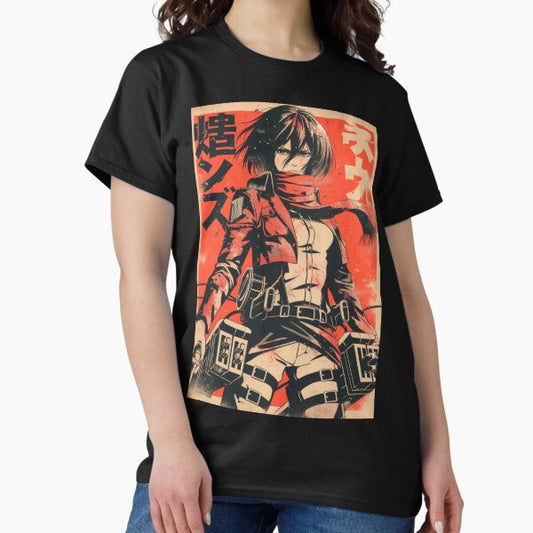 Mikasa Vintage Grunge Orange T-Shirt