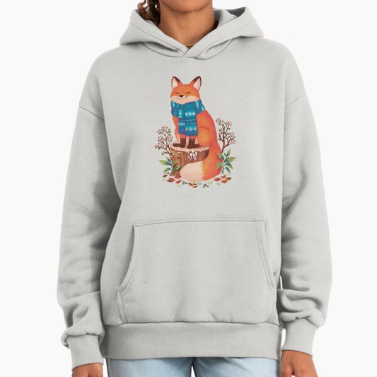 Cozy Scarf Fox: Fall in the Woodlands Hoodie
