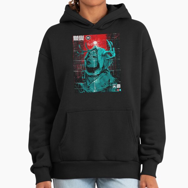 Cyberpunk Glitch Girl Urban Style Design Hoodie