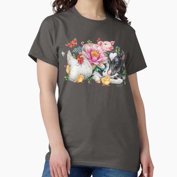 Happy animals by Maria Tiqwah T-Shirt