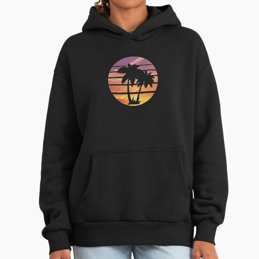 Palm Tree , Palm Tree Gifts , Palm Tree , Sunset , beach glow Hoodie
