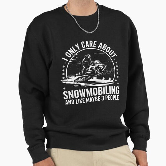 Snowmobile Motor Snowmobiling Winter Sports Sweatshirt
